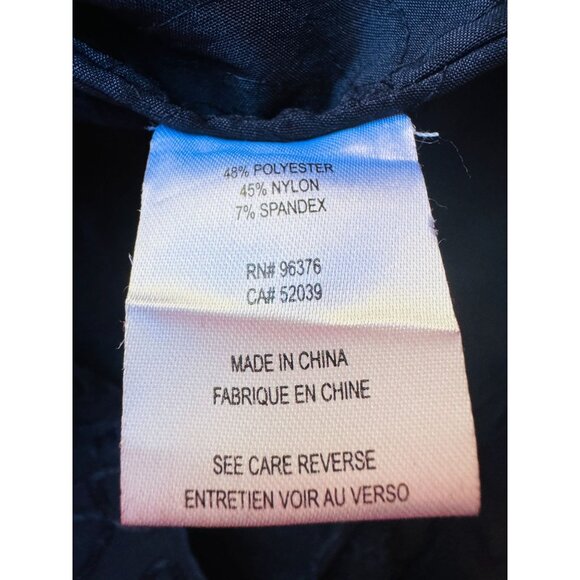 Samuel Dong M Black Floral Textured Embroidered Jacket Adjustable Cuffs - Picture 10 of 11